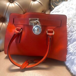 Orange Michael Kors bag